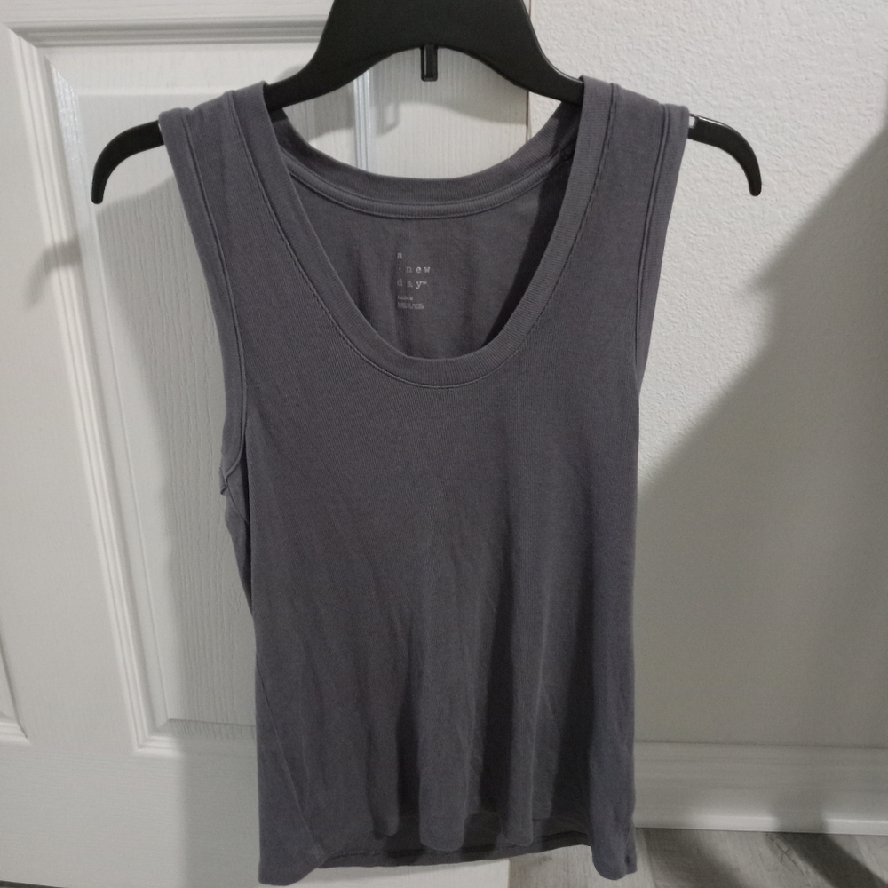 a new day Charcoal Tank Top